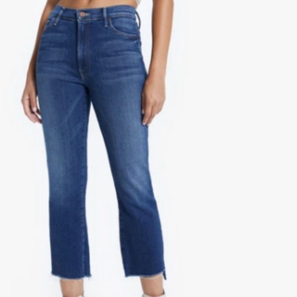 Mother The Insider Crop Step Fray Size 29